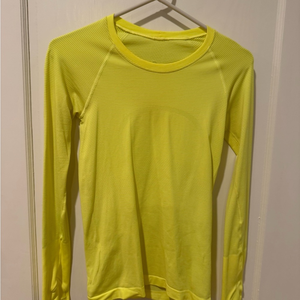 lululemon athletica Yellow Long Sleeve Top